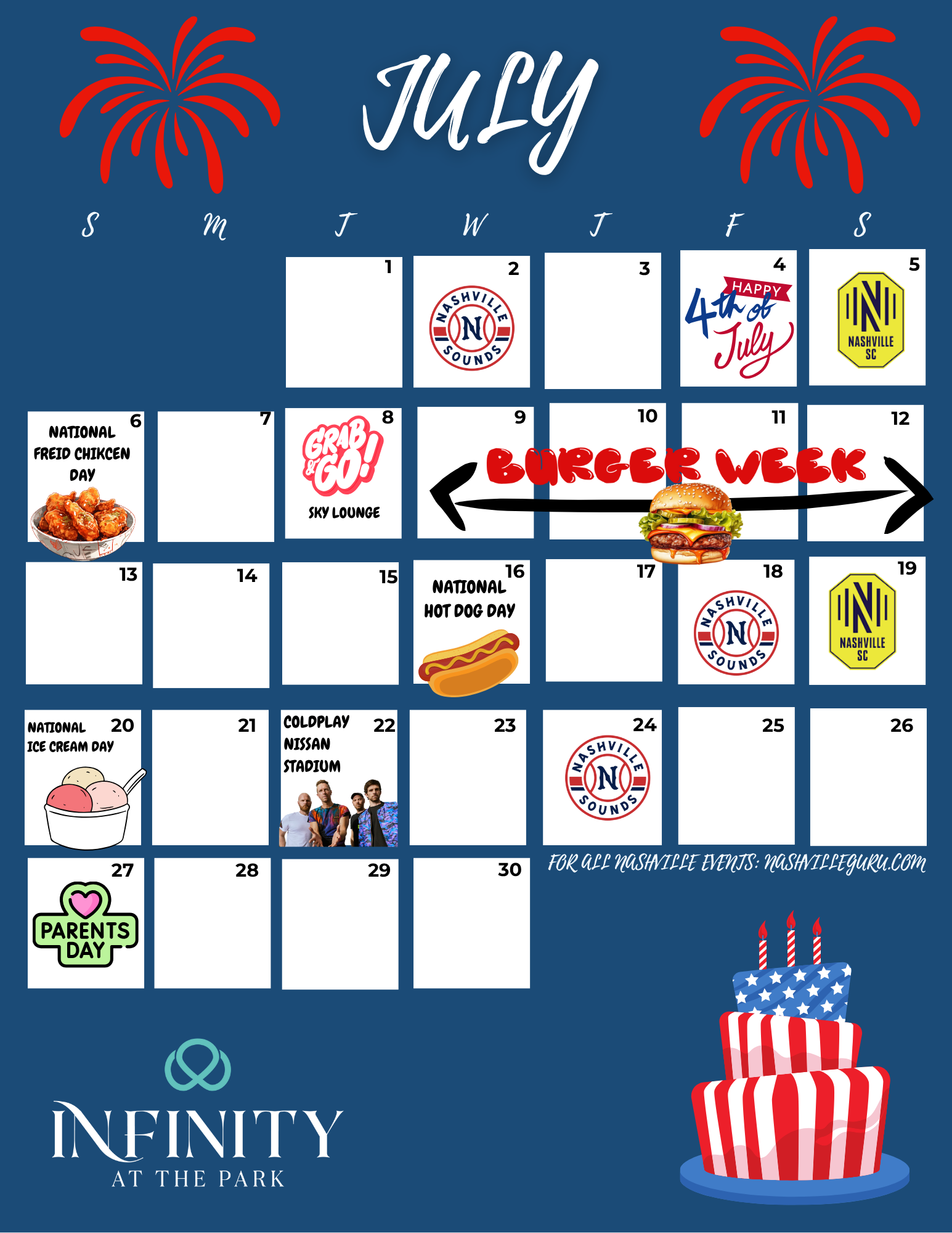 July Event Calendar