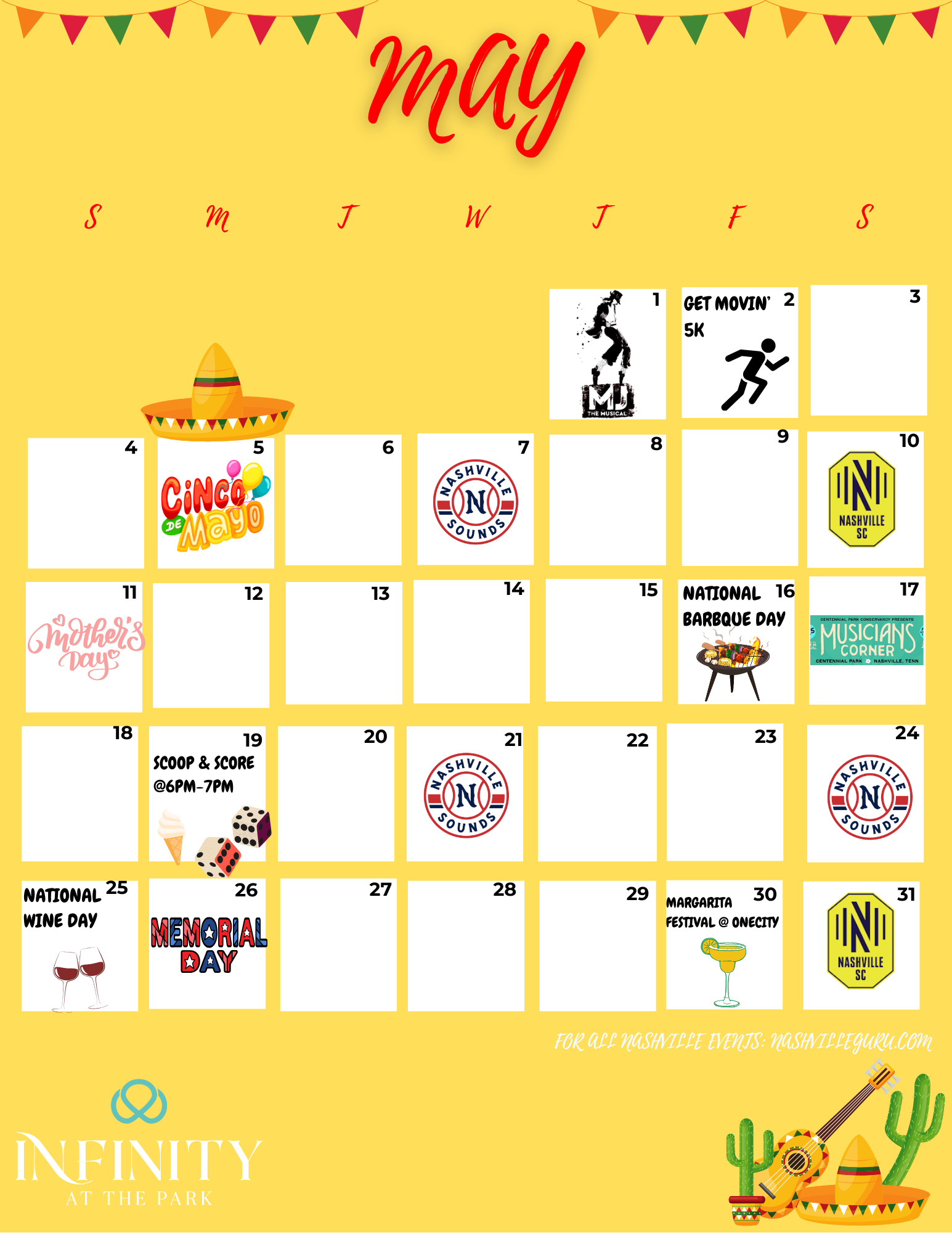 May Event Calendar