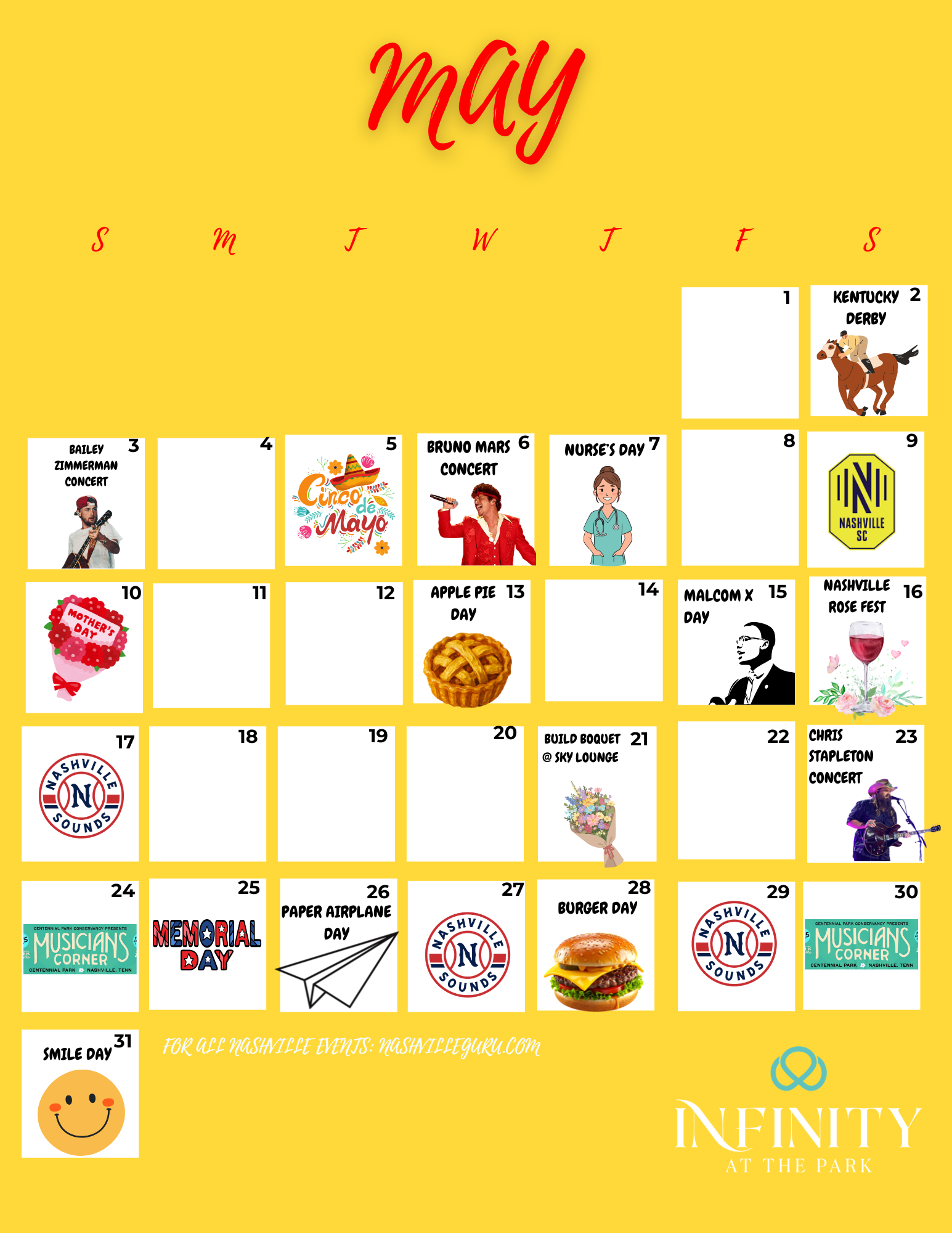 January Event Calendar