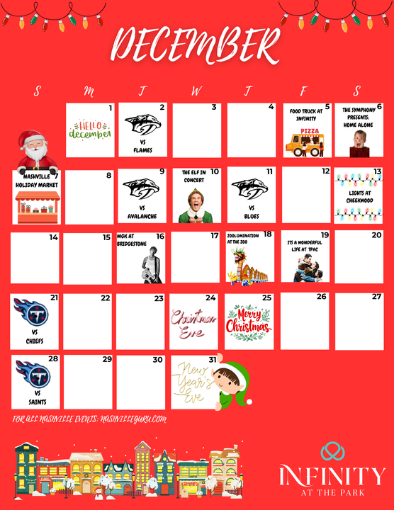 December Event Calendar